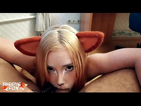 ❤️ Кицунэ заглотить хуй и сперма в рот Супер секс на rex-porn-com.ru ❤